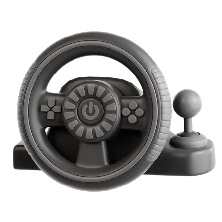 Gaming Steering Wheel  3D Icon