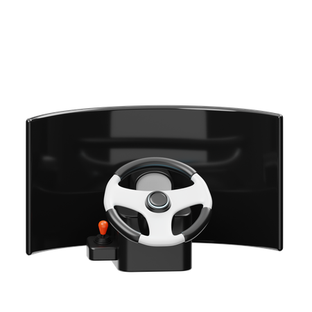 Gaming Steering Wheel  3D Icon
