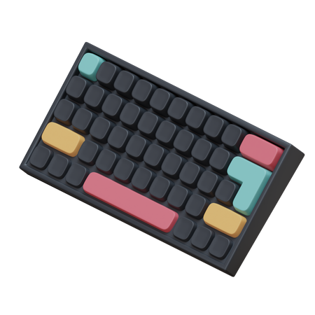 Gaming-Tastatur  3D Illustration