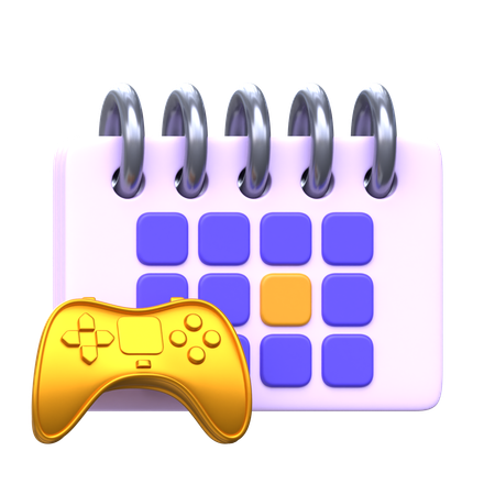 Gaming Tournament Schedule  3D Icon