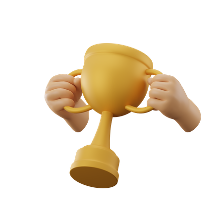 Ganador de la mano  3D Icon