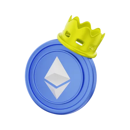 Ganador de ethereum  3D Illustration