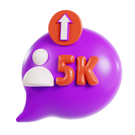 Ganar seguidores  3D Icon