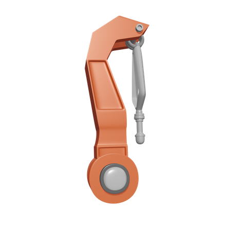 Gancho de guindaste industrial  3D Icon