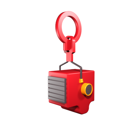 Gancho de guindaste industrial  3D Icon