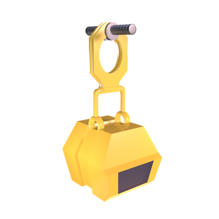 Gancho de guindaste industrial  3D Icon