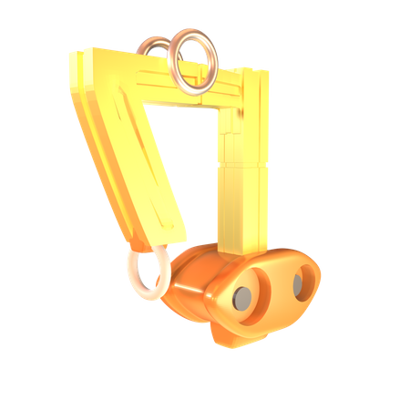 Gancho de guindaste industrial  3D Icon