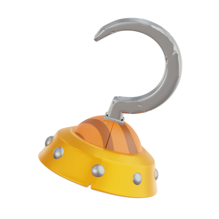 Gancho de mão pirata  3D Icon