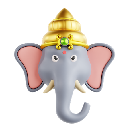 Ganesh  3D Icon
