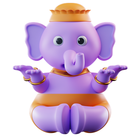 Ganesha  3D Icon