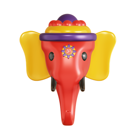 Ganesh  3D Icon