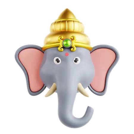 Ganesh  3D Icon