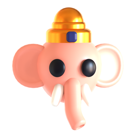 Ganesh  3D Icon