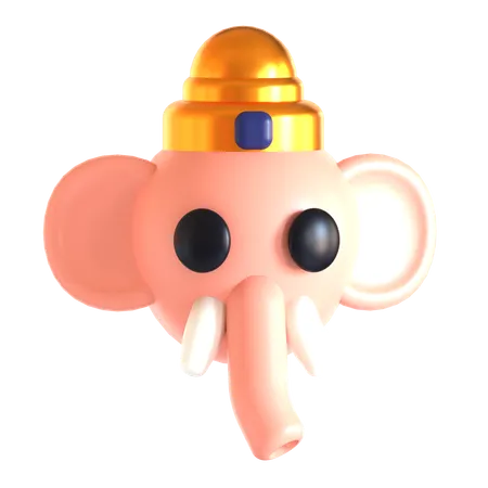 Ganesh  3D Icon