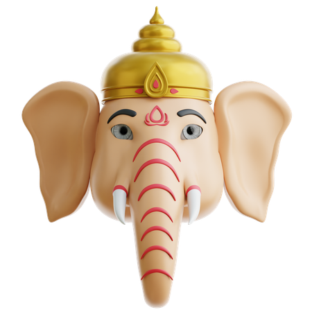 Ganesh  3D Icon