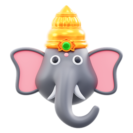 Ganesh  3D Icon