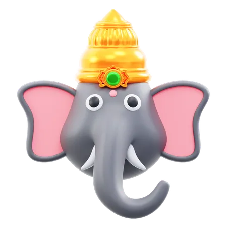 Ganesh  3D Icon