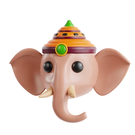 Ganesh  3D Icon