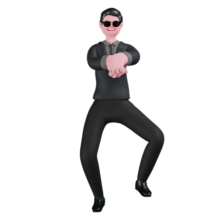 Baile gangnam  3D Icon