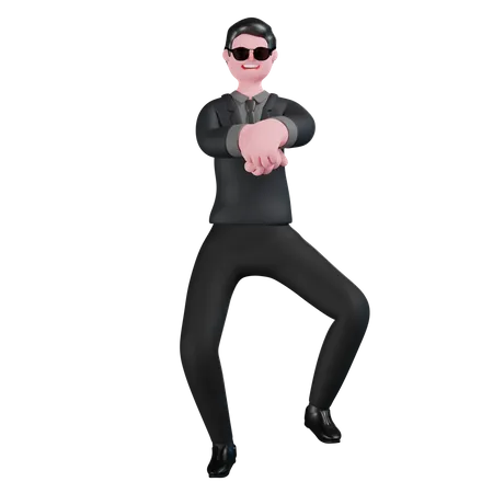 Dança gangnam  3D Icon