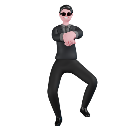 Gangnam Dance  3D Icon