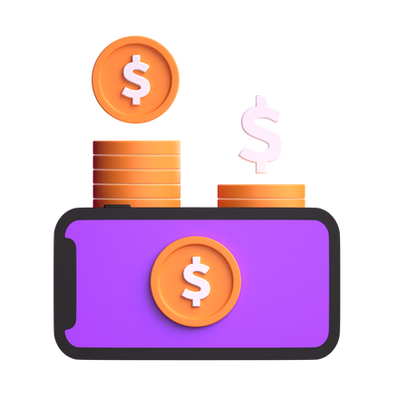 Ganhando dinheiro  3D Icon