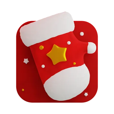 Gant de Noël  3D Icon