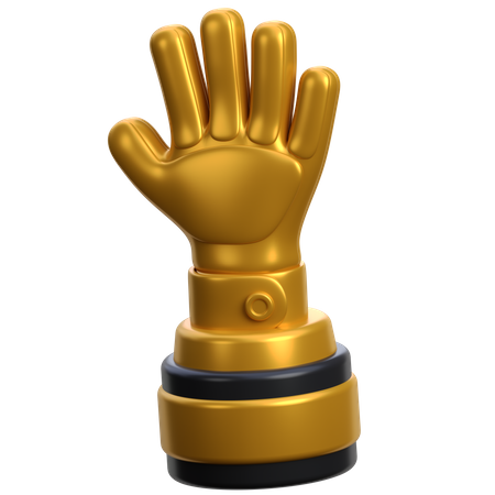 Gant d'or  3D Icon