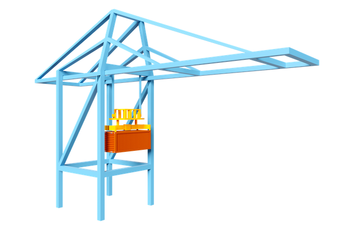 Gantry Crane  3D Illustration