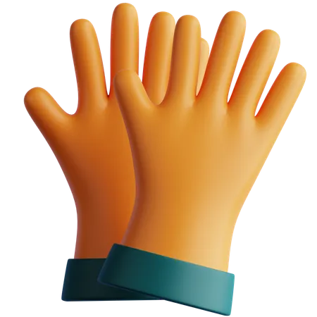 Gants agricoles  3D Icon