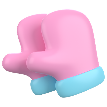 Gants de bébé  3D Icon