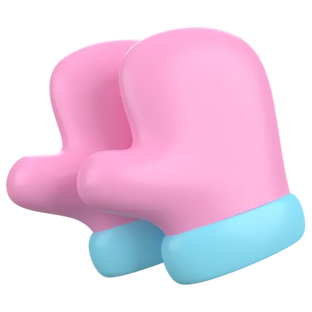 Gants de bébé  3D Icon