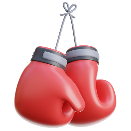 Gants de boxe suspendus  3D Icon