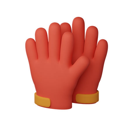 Gants de golf  3D Icon