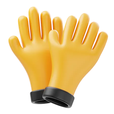 Gants de jardinage  3D Icon