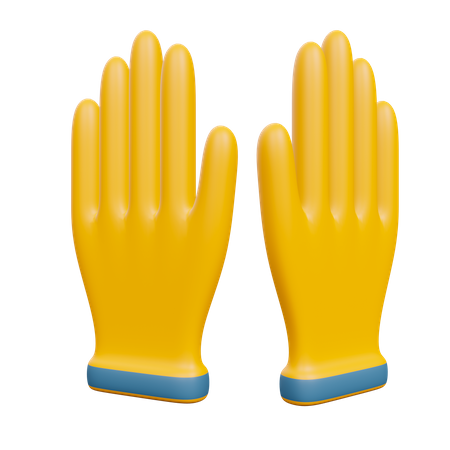 Gants de jardinage  3D Illustration