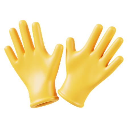 Gants de nettoyage  3D Icon