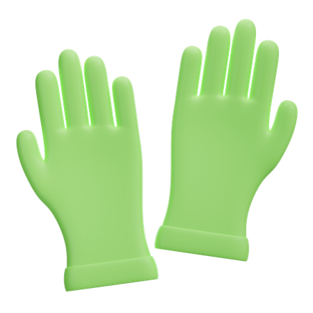 Gants de nettoyage  3D Icon