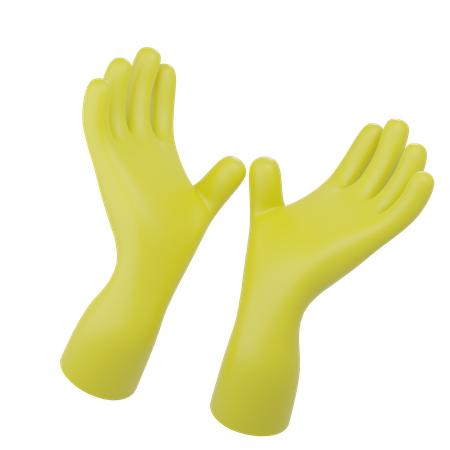 Gants de nettoyage  3D Icon