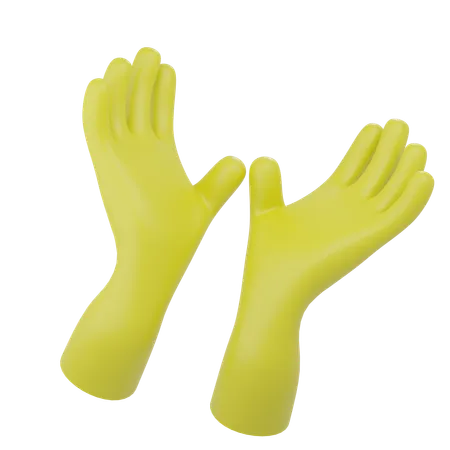 Gants de nettoyage  3D Icon