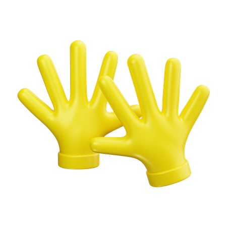 Gants de nettoyage  3D Icon