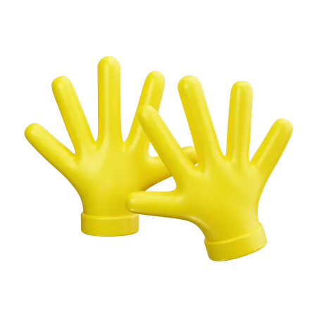 Gants de nettoyage  3D Icon