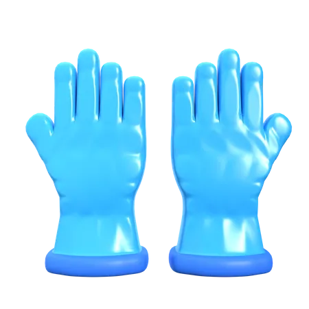 Gants de nettoyage  3D Icon