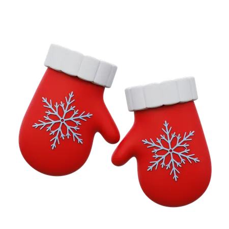 Gants de Noël  3D Icon