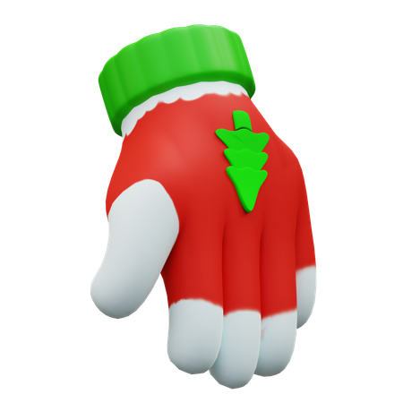 Gants de Noël  3D Icon