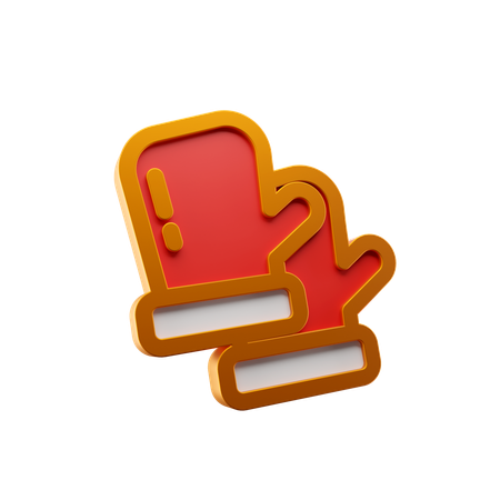 Gants de Noël  3D Icon
