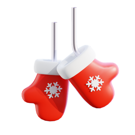 Gants de Noël  3D Icon