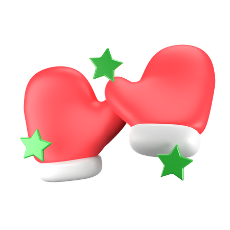 Gants de Noël  3D Icon
