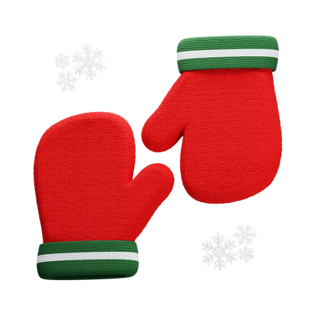 Gants de Noël  3D Icon