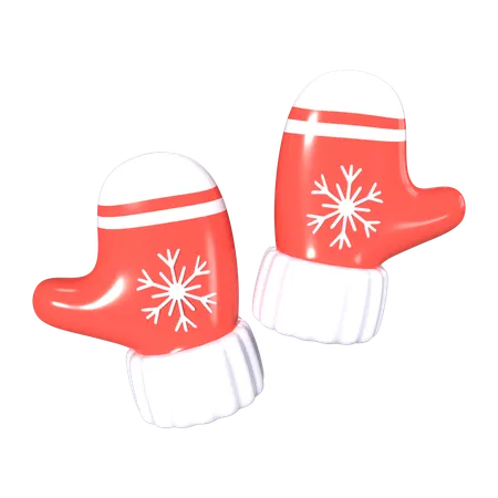 Gants de Noël  3D Icon